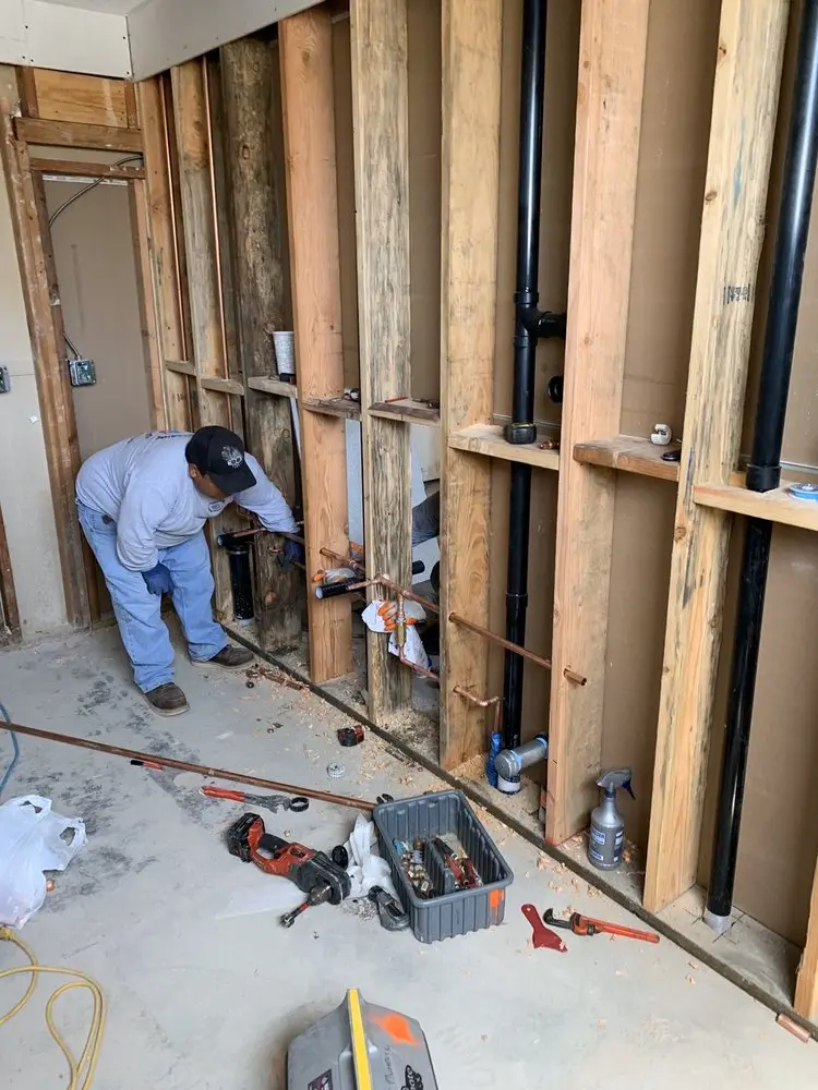 Commercial rough-in plumbing for Gas Line Repair in Pine